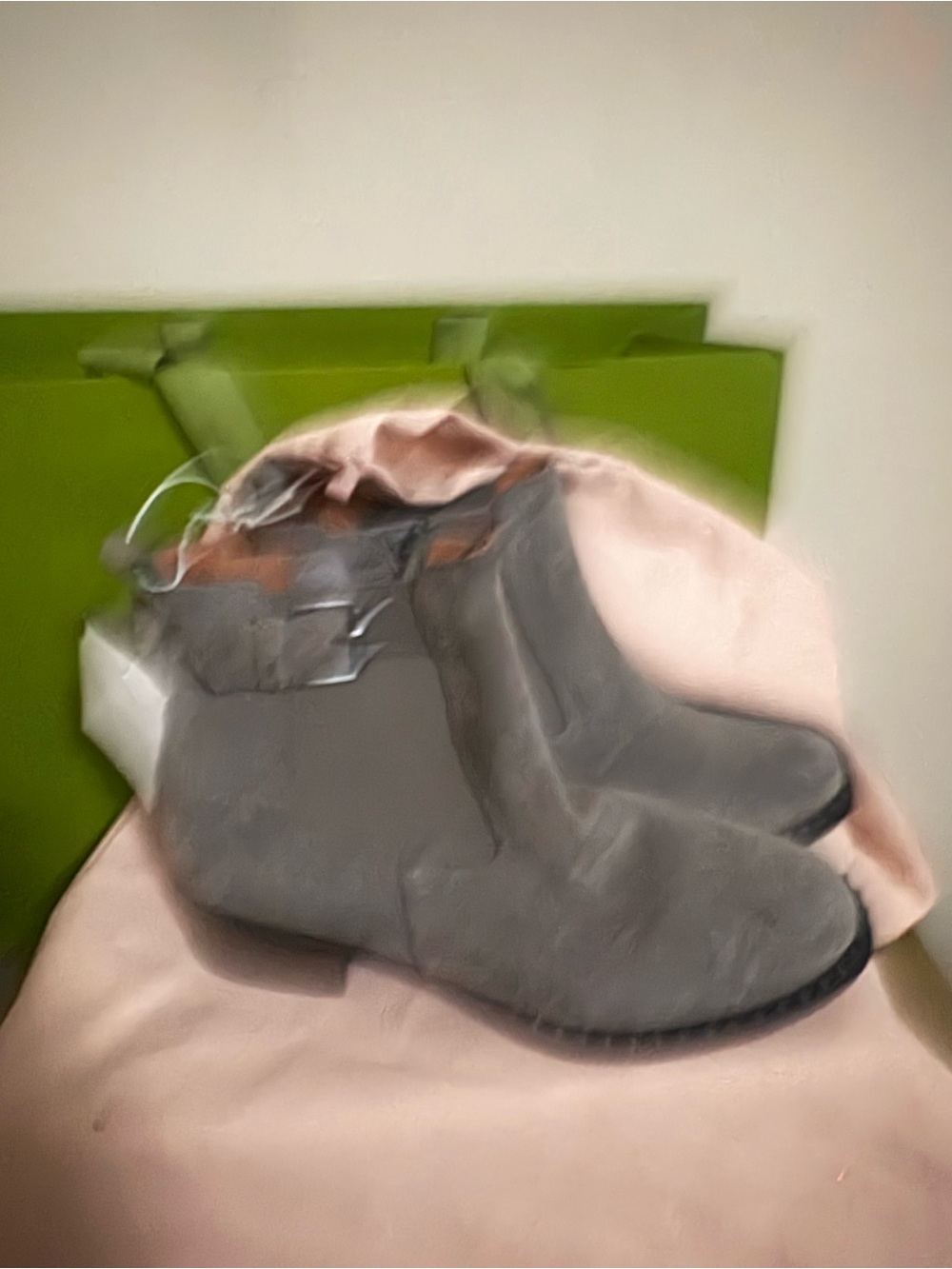 Kenneth Cole Gray Suede Ankle Boots